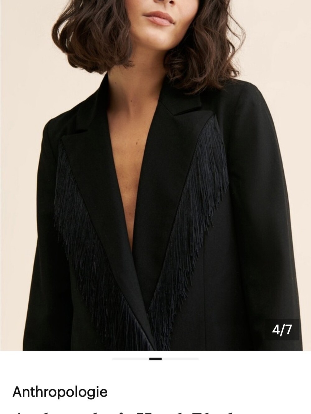 Hutch Black Jacket with Blush Brand Patch. By Anthropelogy